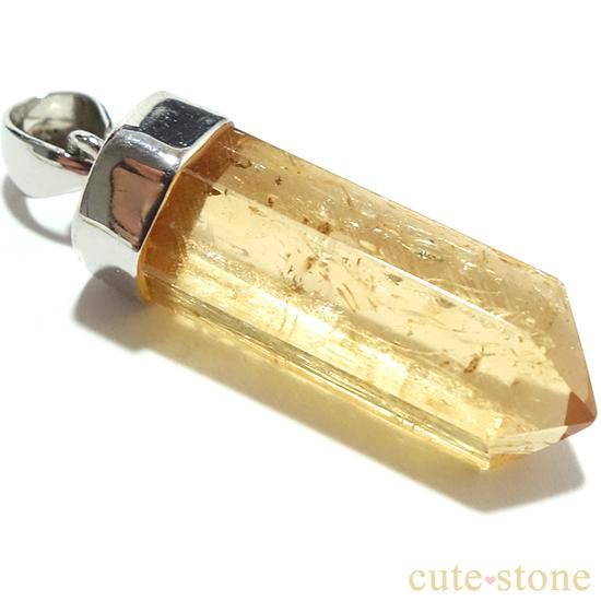 ブラジル産インペリアルトパーズポイント型ペンダントトップの写真0 cute stone