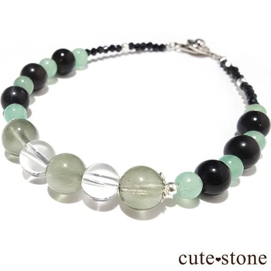 黒と緑のハーモニー】 - cute stone - アクチノライトイン