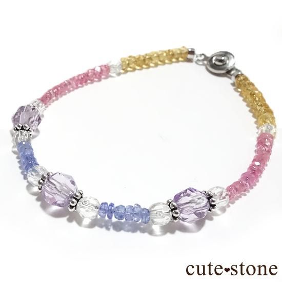 【ラスコロラダス】ピンクスピネル タンザナイト ローズアメジスト 水晶 シトリンのブレスレット の写真0 cute stone