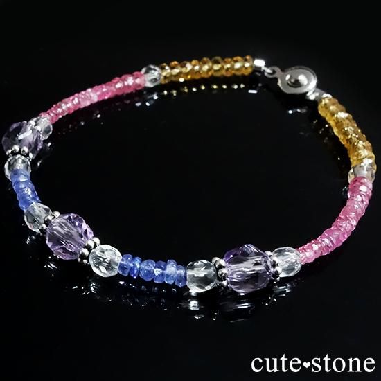 【ラスコロラダス】ピンクスピネル タンザナイト ローズアメジスト 水晶 シトリンのブレスレット の写真5 cute stone