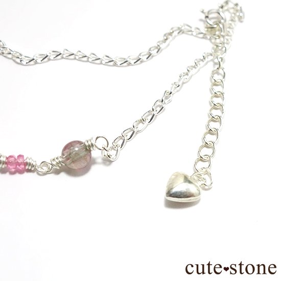 【pure】バイカラートルマリン ピンクスピネルのブレスレットの写真0 cute stone
