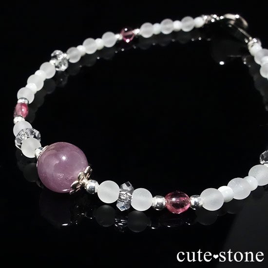 浅紫の花】 - cute stone - パープルトルマリン ピンクトルマリン 水晶 