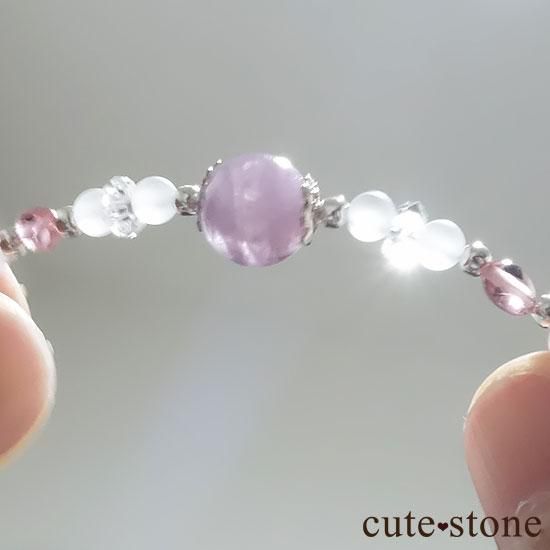 浅紫の花】 - cute stone - パープルトルマリン ピンク