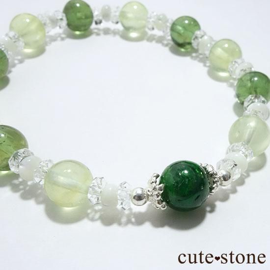 【Treasure of Dryad】クロムダイオプサイト プレナイト グリーンアパタイトのブレスレットの写真0 cute stone