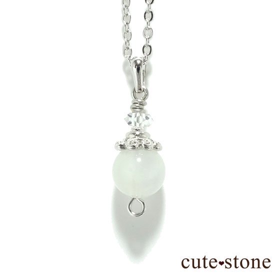 ６月の誕生石ホワイトムーンストーンを使ったネックレス 【Birthday Necklace】 - cute stone -