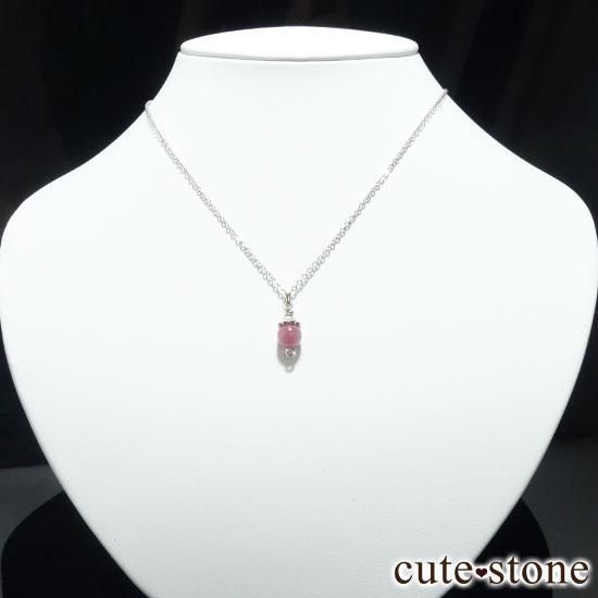 【Birthday Necklace 7月】 ルビーと水晶で作った誕生石ネックレスの写真0 cute stone
