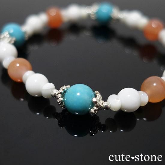 Sunny skyۥ ץꥳåȥ ۥ磻ȥ ޥ֥ѡΥ֥쥹åȤμ̿6 cute stone