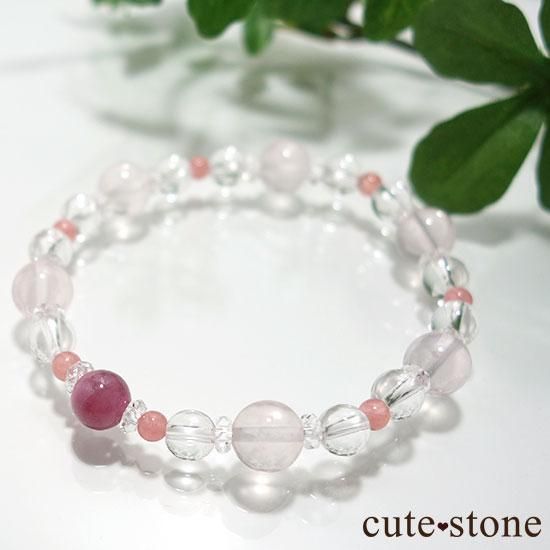 【春の訪れ】ルビー インカローズ スターローズクォーツ のブレスレットの写真5 cute stone