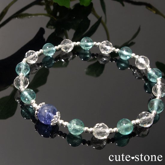 【水の紋章】タンザナイト アパタイト 水晶のブレスレットの写真4 cute stone