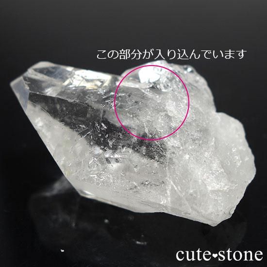貫入水晶（クォーツインクォーツ）のポイント 22.6g - cute