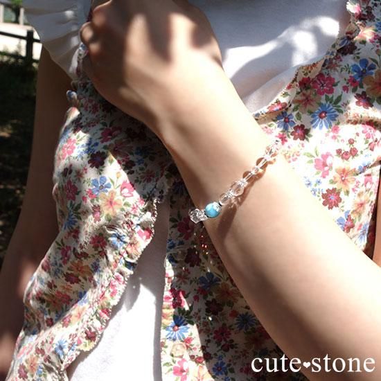 【Crystal Bracelet】水晶で作ったオーダーメイドブレスレットの写真6 cute stone