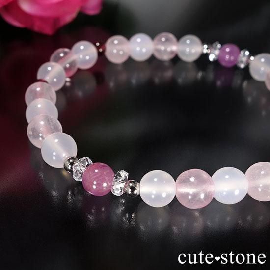 ڣǯǰ memorialۥԥ󥯥ե ͥå  ۥ磻ȥ륻ɥˡΥ֥쥹åȤμ̿1 cute stone