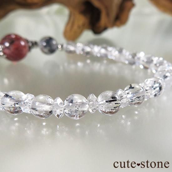 ファイアークォーツ スティブナイトインクォーツのブレスレット【紅の