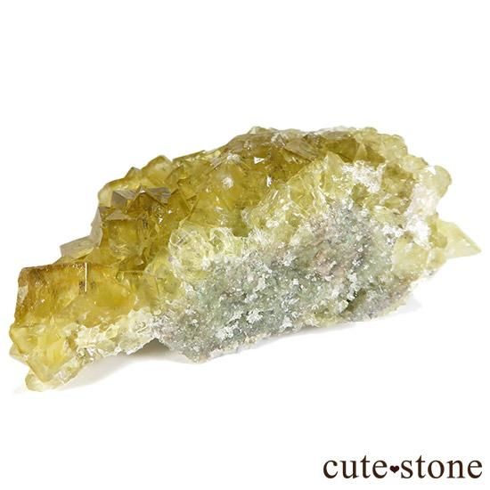 スペイン モスコナ鉱山産 イエローフローライト 135gの写真0 cute stone