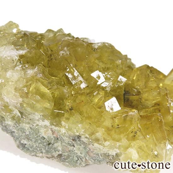 スペイン モスコナ鉱山産 イエローフローライト 135gの写真3 cute stone