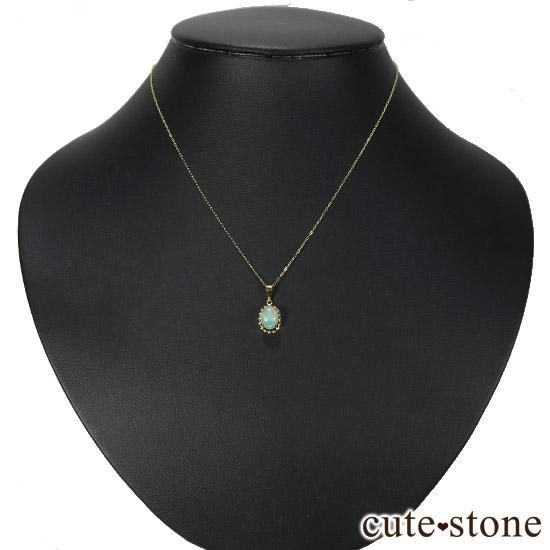K18製 エチオピア産プレシャスオパールのペンダントトップ - cute stone -