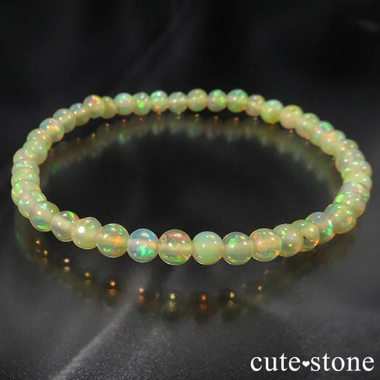 エチオピアンプレシャスオパール 4.5mm シンプルブレスレットの写真1 cute stone
