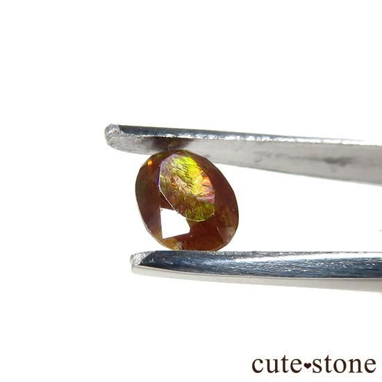 天川村レインボーガーネットのカットルース 0.7ct D- cute stone -
