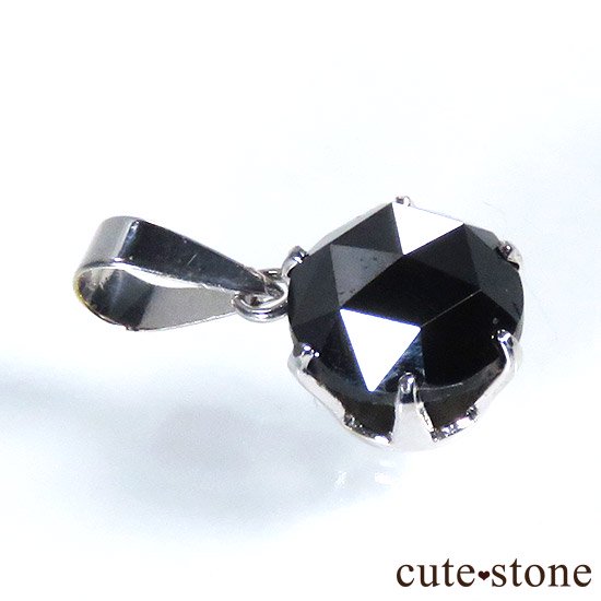 ブラックダイヤモンド 1ct プラチナ900製のペンダントトップ - cute 