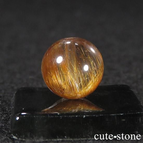 粒売り】 オレンジゴールドルチル AAA 9mm - cute stone -