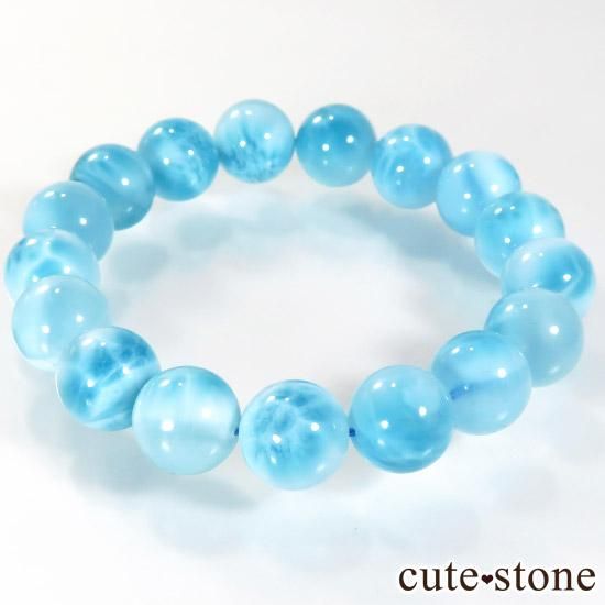 最高級品質 アイスラリマー AAAA++ シンプルブレスレット 12.5mm - cute stone -