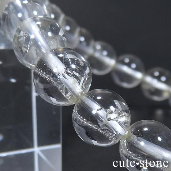 【ご予約品】ネガティブクォーツ(負晶・水入り)のシンプルブレスレットの写真4 cute stone