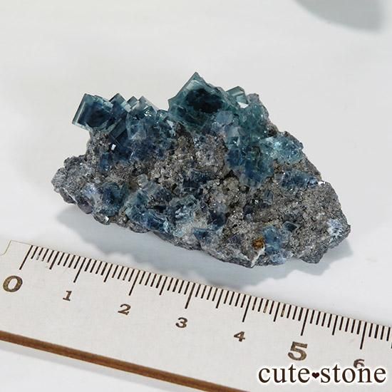 【23g】中国 湖南省産 ブルーファントム フローライト 母岩付 鉱物標本 23g】中国 湖南省産 ブルーファントム フローライト 母岩付 鉱物
