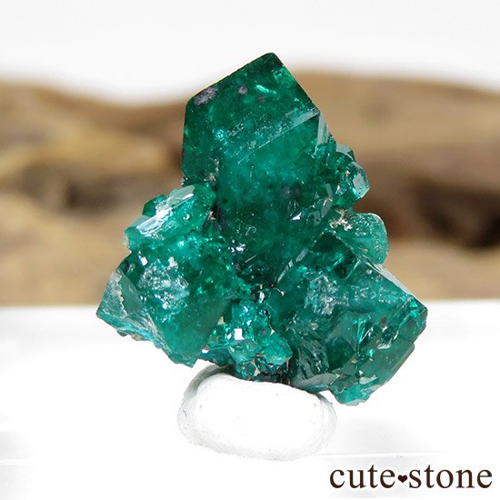 カザフスタン産のダイオプテーズの原石（クラスター）1.1g- cute stone -