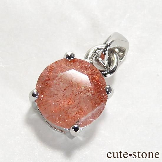 カザフスタン産ストロベリークォーツのペンダントトップ K - cute stone -