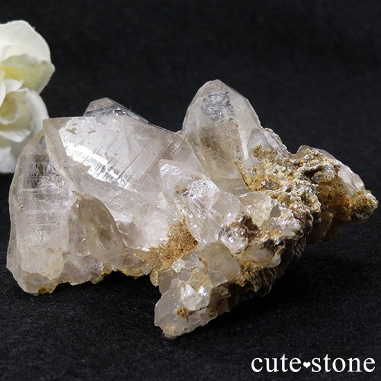 ガネーシュヒマール水晶のクラスター (原石) 104g - cute stone -