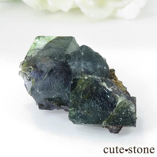 中国 内モンゴル産 針状結晶入りフローライト 19g - cute stone