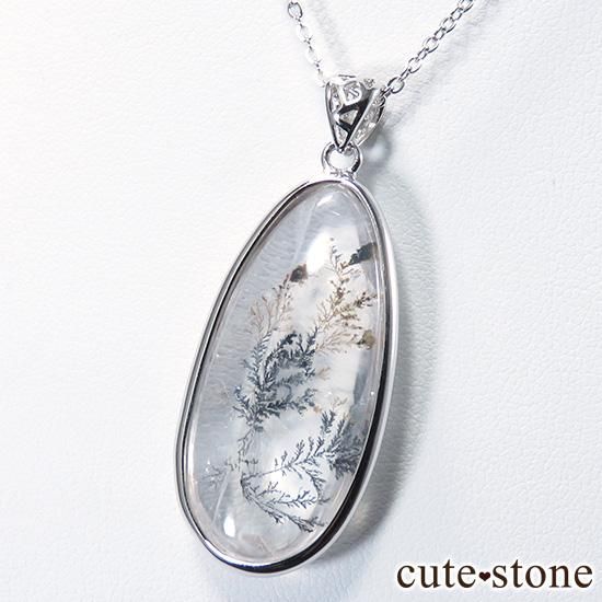 1点物】Silver925 デンドリティッククォーツ 31x23mm ドロップ