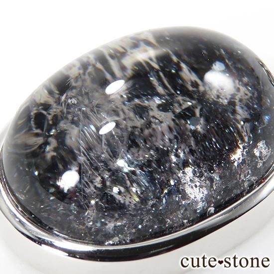 希少】 ヘマタイトインクォーツのオーバル型ペンダントトップ