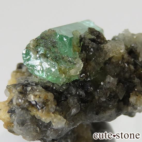 アフガニスタン産 エメラルドの母岩付き原石(標本)3.3gの写真5 cute stone