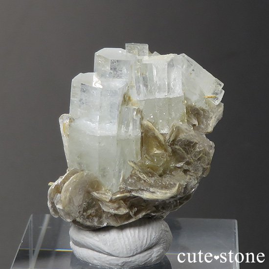 パキスタン産 アクアマリンの母岩付き結晶（原石）7.1g - cute stone