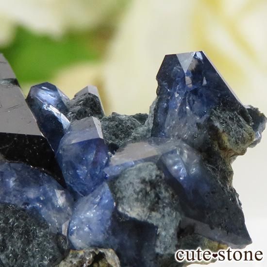 カリフォルニア産 ベニトアイト＆ネプチュナイトの母岩付き結晶