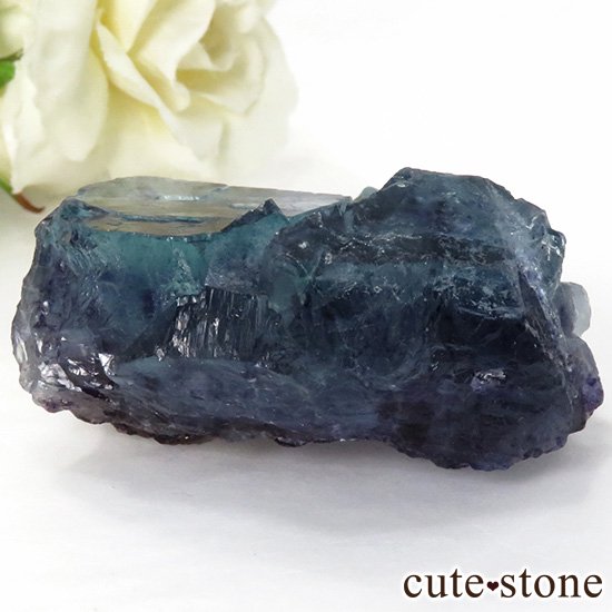 中国 内モンゴル産 ブルーフローライトの原石 30g - cute stone