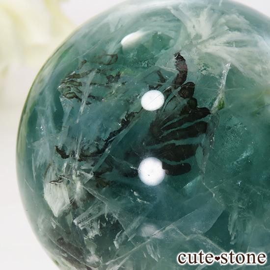 デンドライト&フェザーインフローライト(エンジェルフェザー)の丸玉 45mmの写真1 cute stone