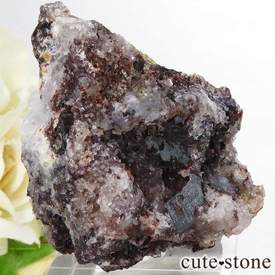 メキシコ産 フルオロアパタイトの母岩付き結晶（原石）45g - cute stone