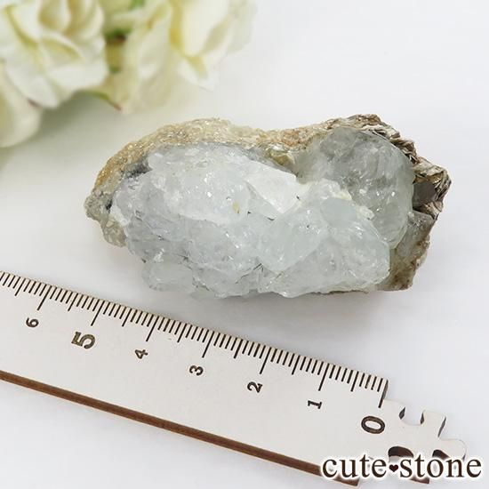 【37Ct】パキスタン シガーバレー産 アクアマリン 母岩付 鉱物標本 母岩付 シガーバレー産 アクアマリン 【37Ct】パキスタン 鉱物標本