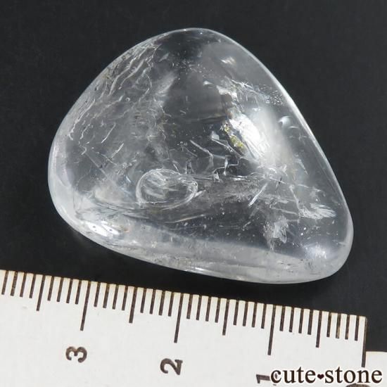 マダガスカル産水入り水晶(エレスチャル)のルース 11g - cute マダガスカル産水入り水晶(エレスチャル)のルース 11g - cute