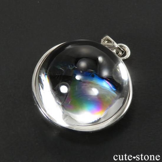 『虹咲』虹入りアイリスクォーツのマクラメペンダントネックレス 水晶 虹入り ペンダント アイリスクォーツ ネックレス 天然石