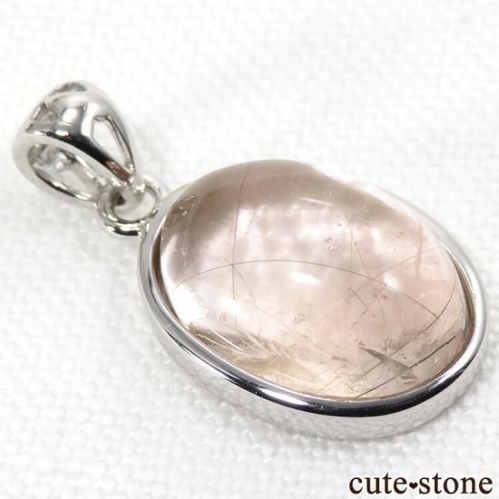 ピンクフローライトのsilver925製オーバル型ペンダントトップ No.1の写真0 cute stone