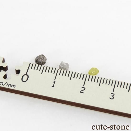 ザンビア産 ダイヤモンドの原石 3点セット No.4の写真1 cute stone