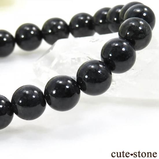 1/2売り対象】 黒翡翠(ブラックジェダイト) AA+ 9.5~10mm の 1/2売り対象】 黒翡翠(ブラックジェダイト) AA+ 9.5~10mm の