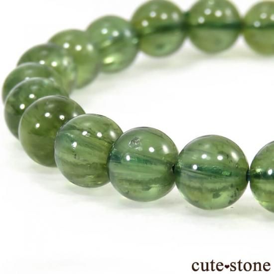 【1/2売り対象】 グリーンアパタイト AAA++ のシンプルブレスレット 7.5mmの写真2 cute stone