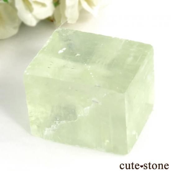 メキシコ産 グリーンカルサイトの劈開片結晶(原石) 95gの写真0 cute stone