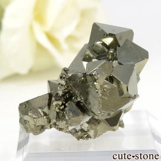 ペルー Huanzala Mine産 八面体パイライトの原石 16.7gの写真1 cute stone
