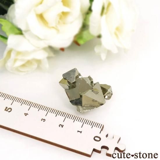 ペルー Huanzala Mine産 八面体パイライトの原石 16.7g - cute stone -