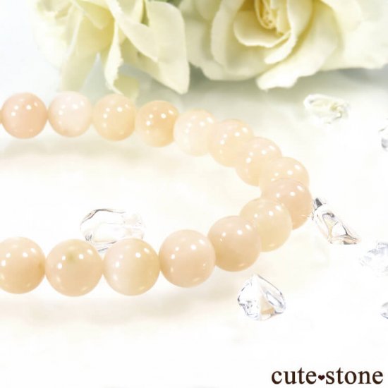 ԥ󥯥ѡ AA ֥쥹å 8mmμ̿0 cute stone